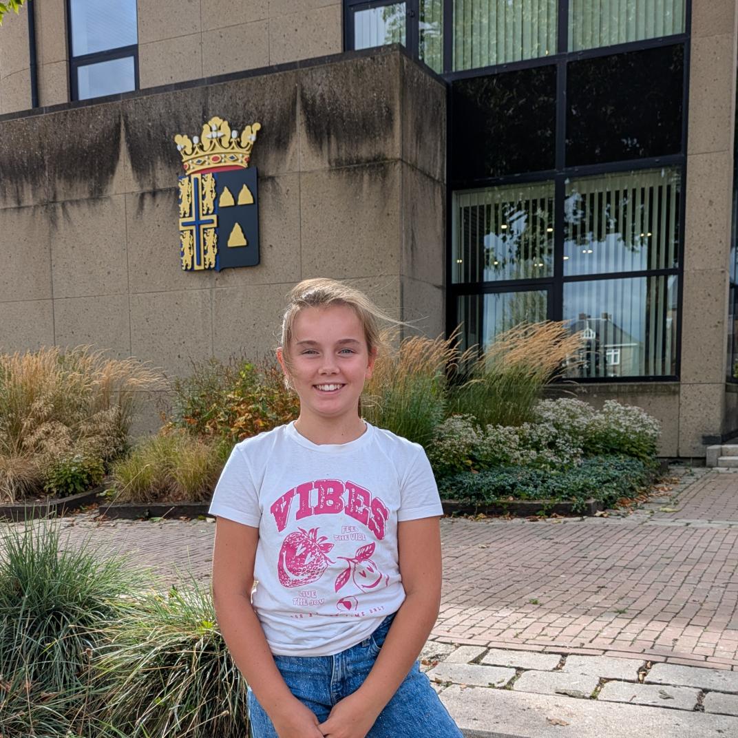 Kinderraadslid Anna Nijkamp