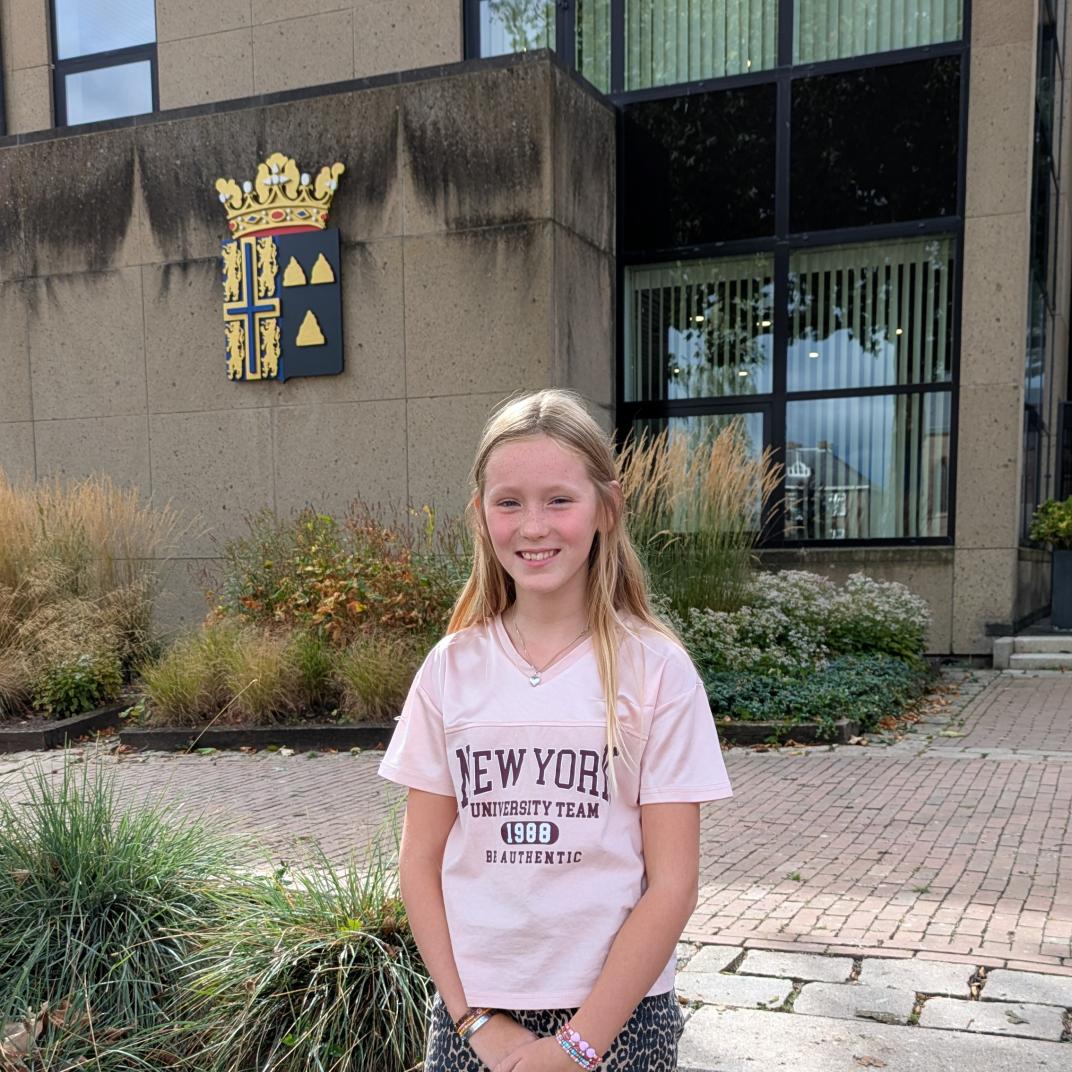 Kinderraadslid Eva Lentferink