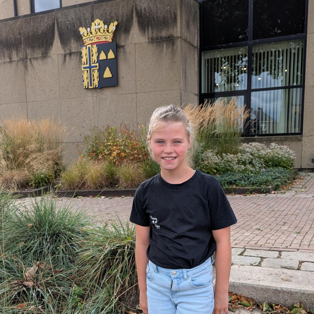 Kinderraadslid Merel Heerink